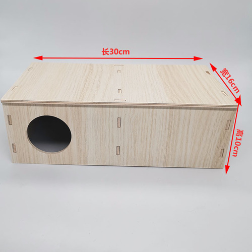 Wholesale hamster shelter, multi-bedroom wooden house, flower squirrel villa, maze, golden bear, warm sleeping nest and landscaping supplies