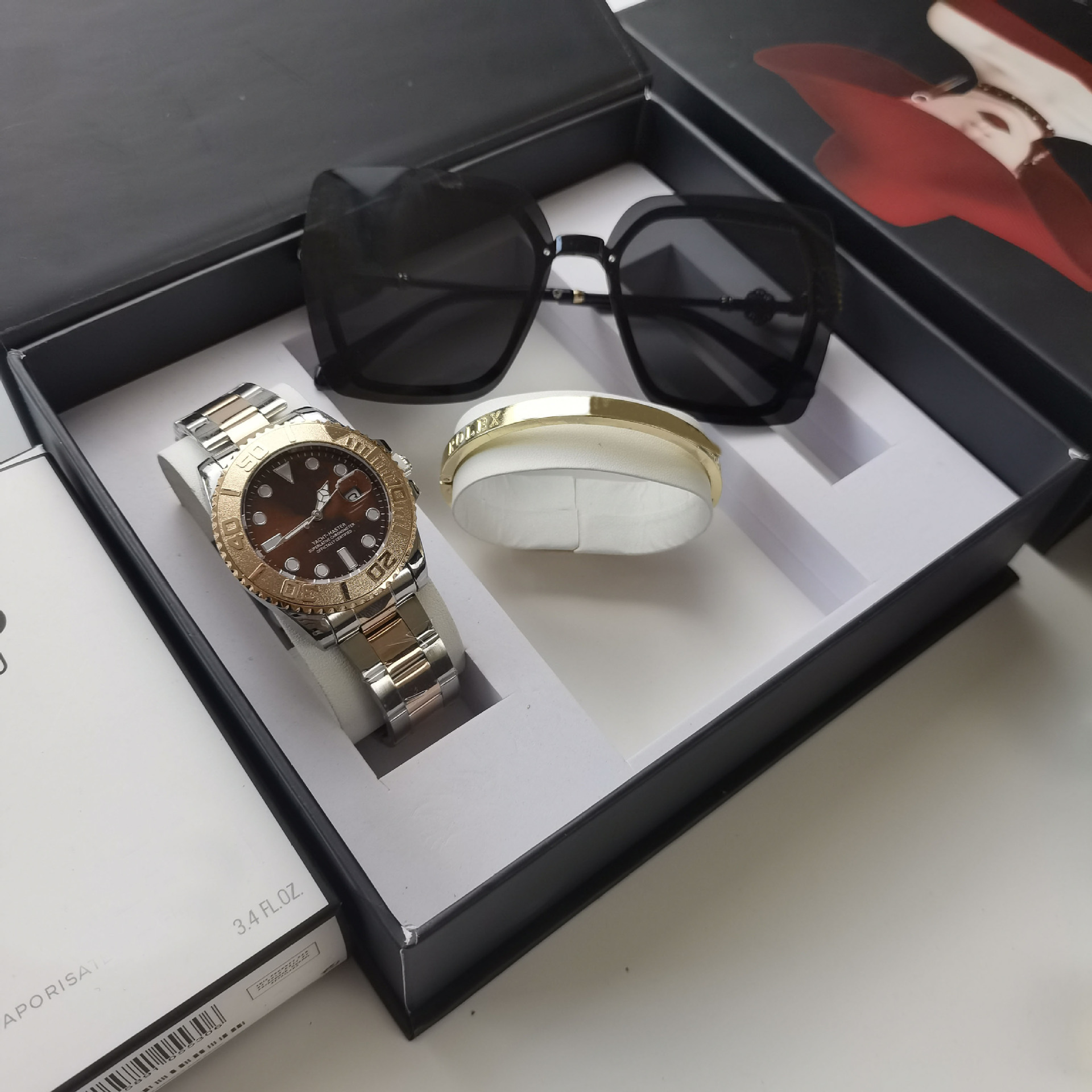 Sunglasses set rose yacht steel