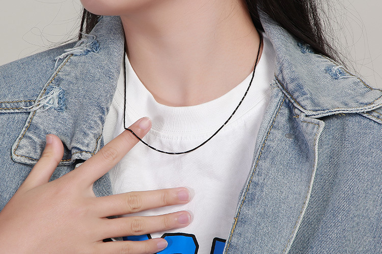 Fashion Simple Stainless Steel Snake Bone Chain Necklace_colorza_4