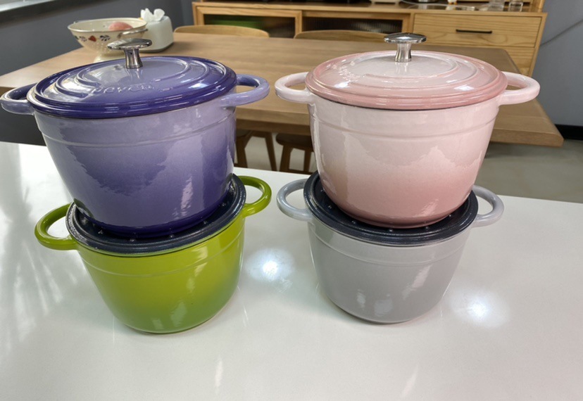 Wholesale Sanxia cast iron enamel pot rice kettle 18 Physical non…