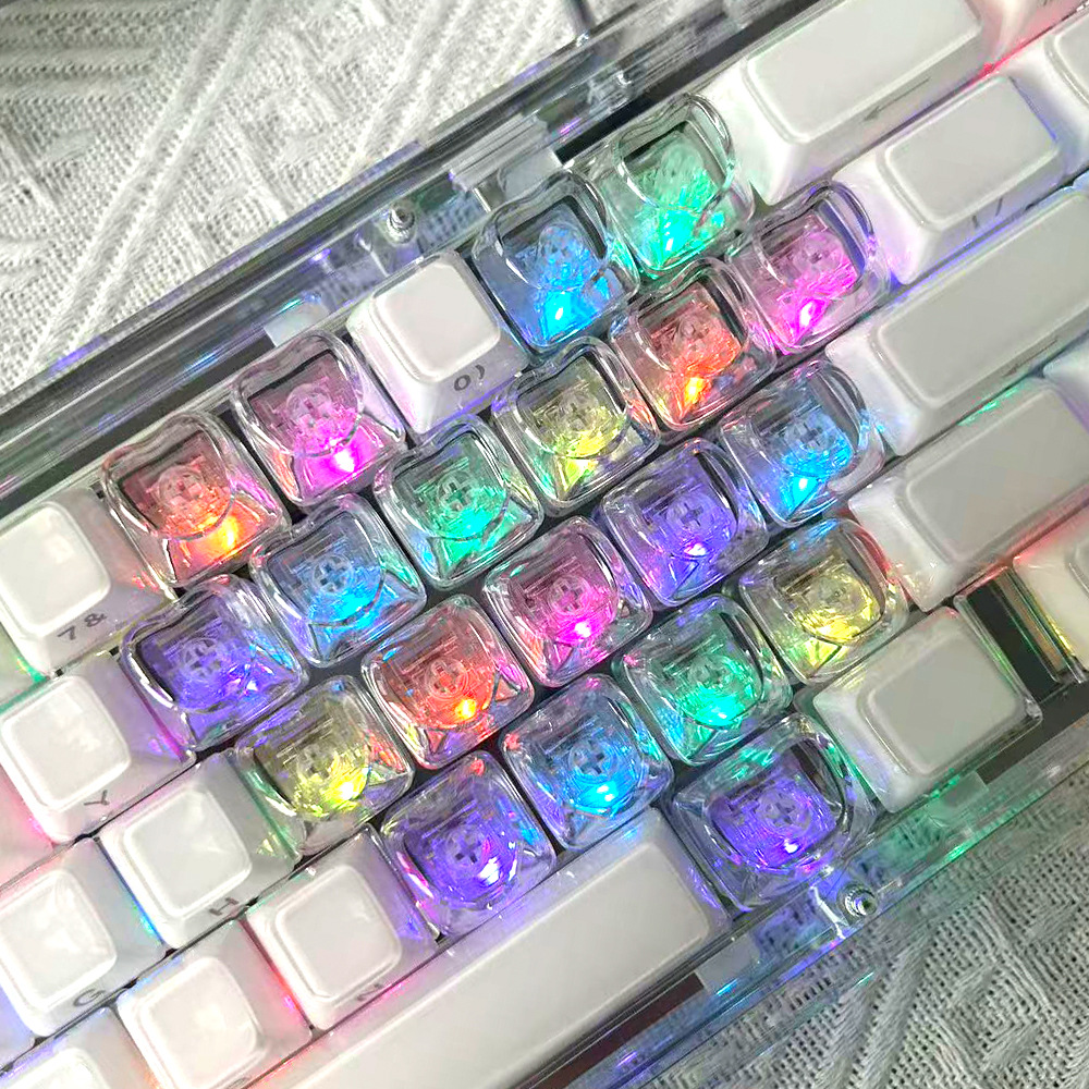 Love Shape Heart Side Engraved Keycap Original Highly Sublimated Pbt Material 21 Keys Adapted to Wooting Night