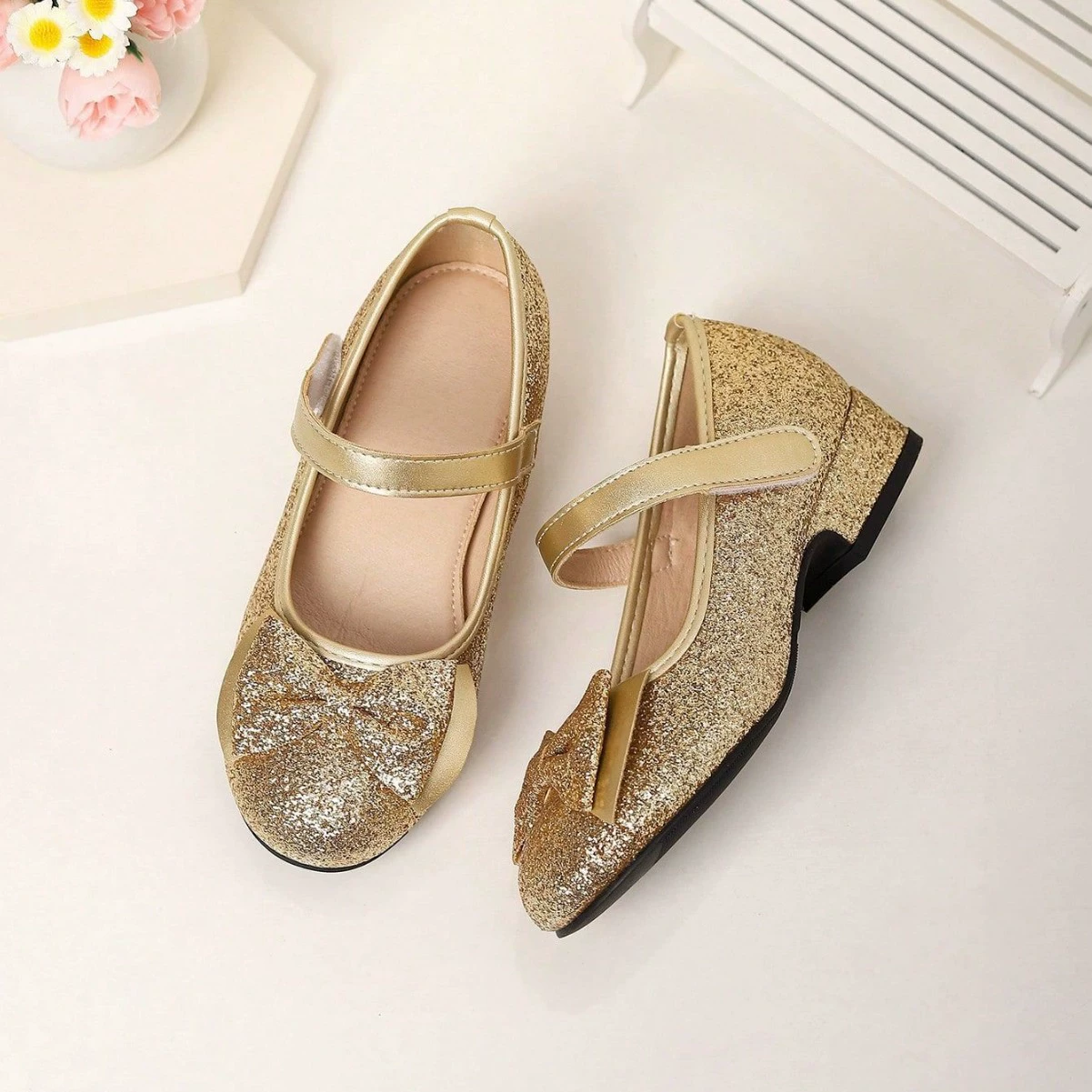 Трансграничная внешняя торговля Французские банты темпераментные туфли принцессы на толстом каблуке