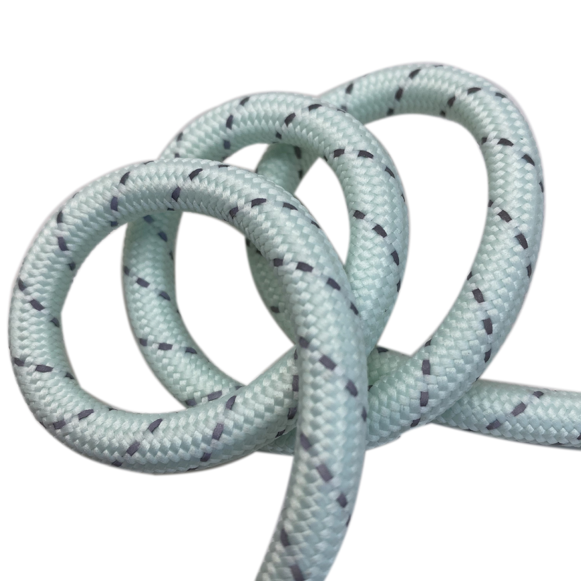 厂家直销 低弹丝32股包芯编织绳 手袋布袋肩带编织绳 反光涤纶绳