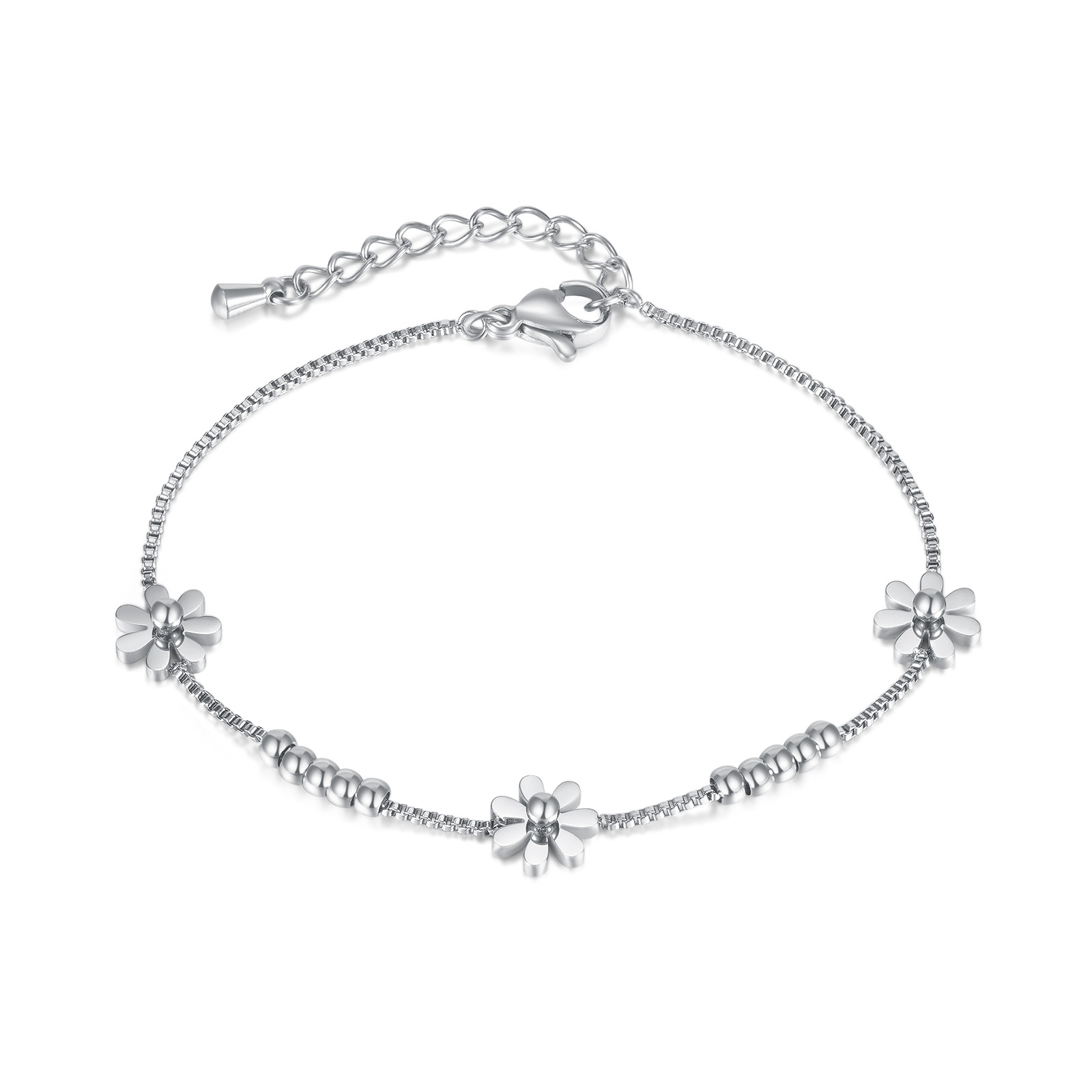 OPK Korean fashion accessories titanium steel rose plated gold small