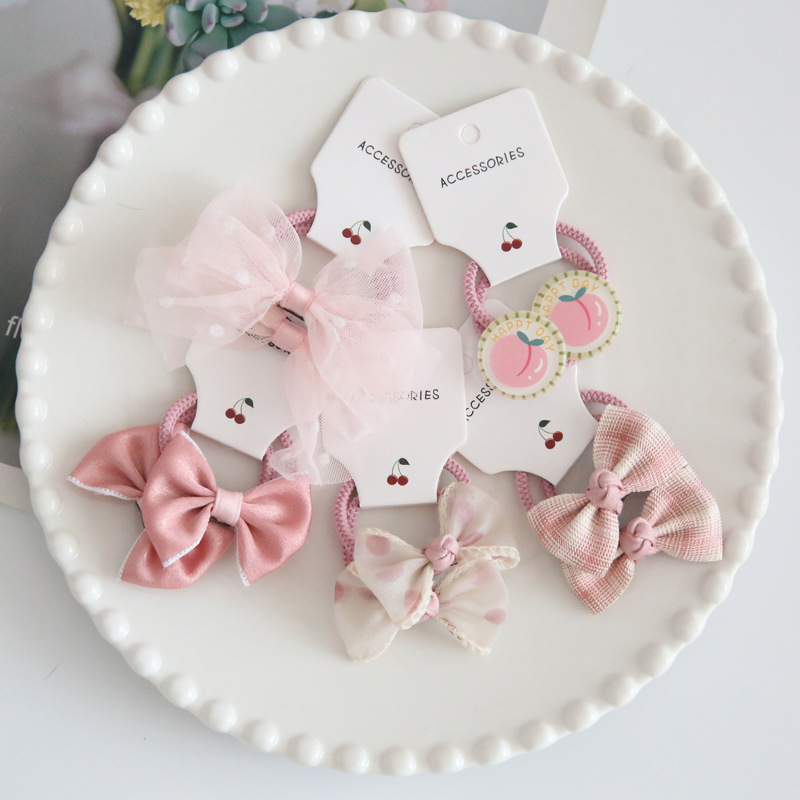 Kid's Cute Geometric Bow Knot Cloth Hair Tie display picture 10