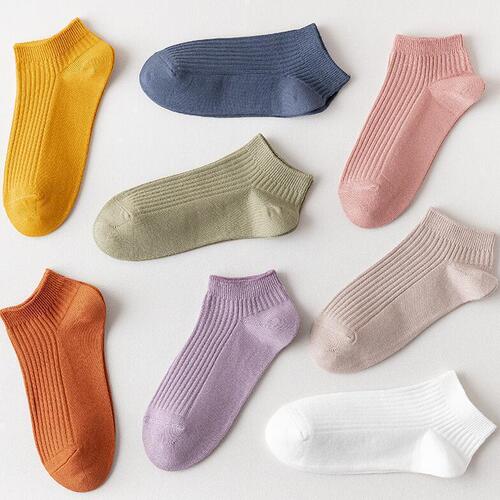 Cream socks women's cotton ins trendy summer thin solid color Japanese black socks sports four seasons white socks