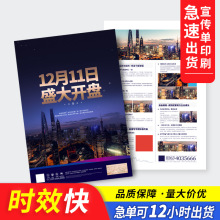 公司企业宣传单折页印刷画册设计A3A4A5彩页广告产品说明书批发