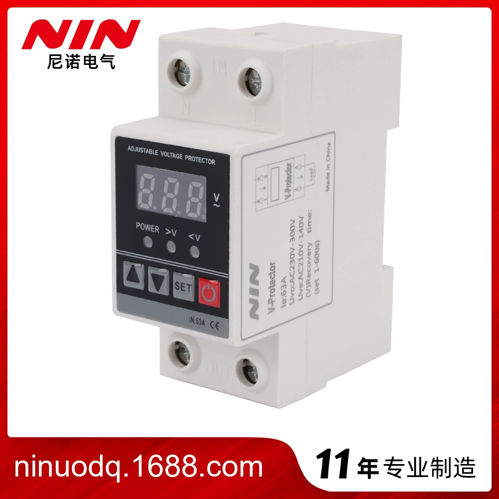 Протектор напряжения тока цифров реле протектора Нино Электрический регулируемый