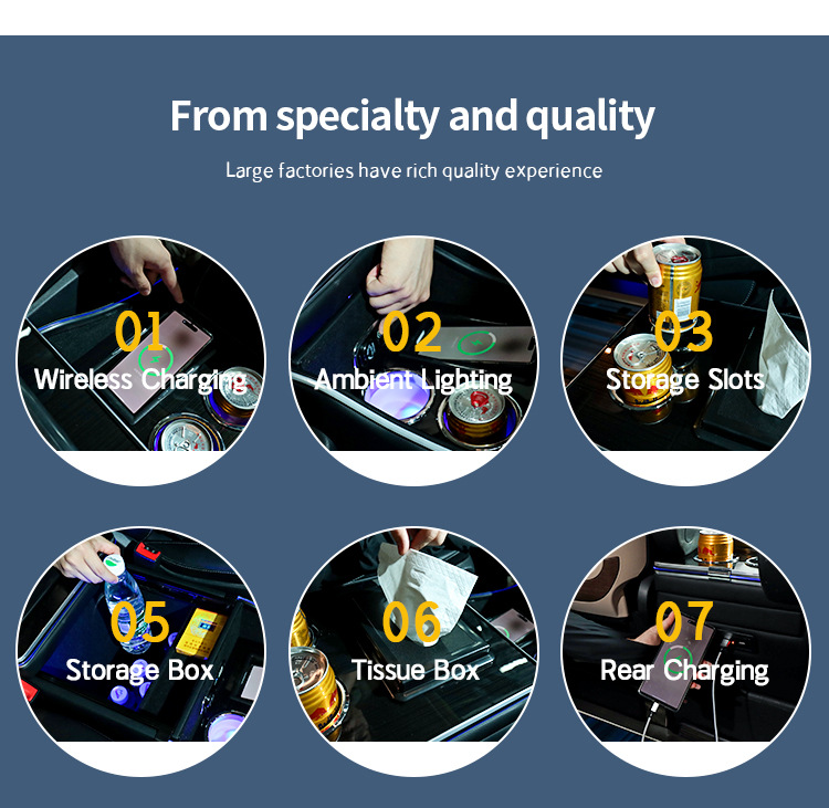 Suitable for Mercedes-Benz New Vito 15-24 Model Year Vito Storage Box Armrest Box Modification