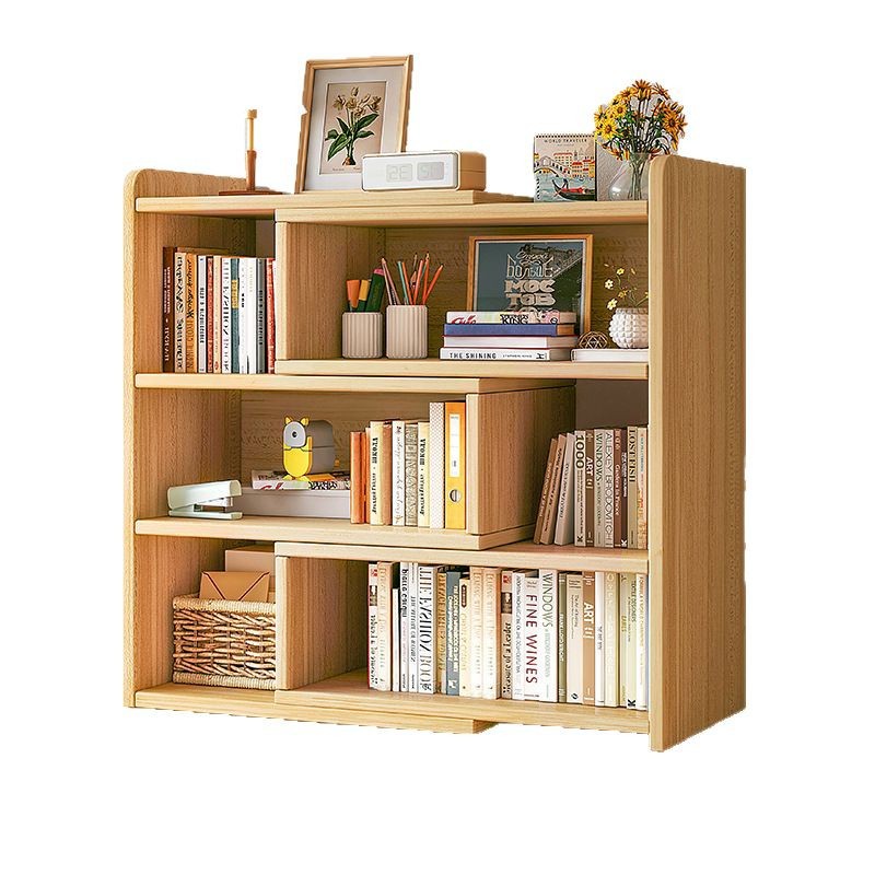 Simple estantería piso estante libro armario pequeño escritorio multi-capa de almacenamiento de libros cortos rack de lectura