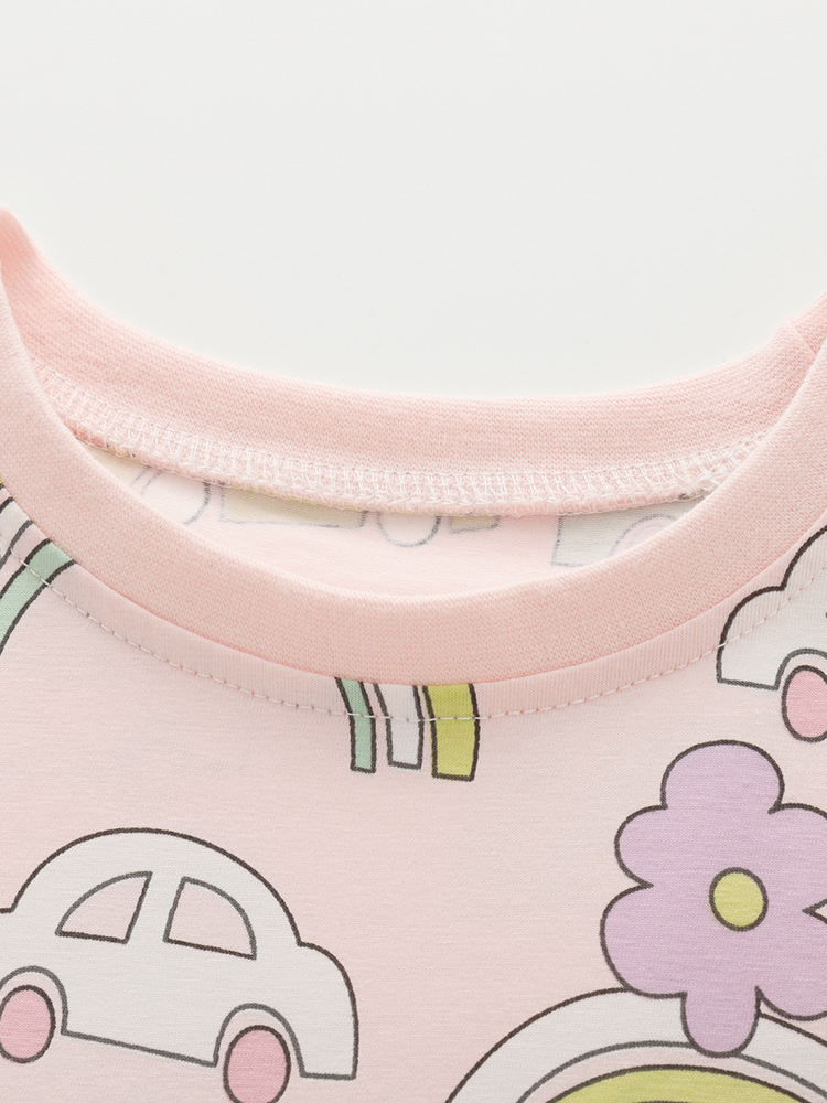 Malwee transfronterizo vestido de verano para niños nuevos niños europeos y estadounidenses cuello redondo mangas cortas vestido de princesa de chicas image 3