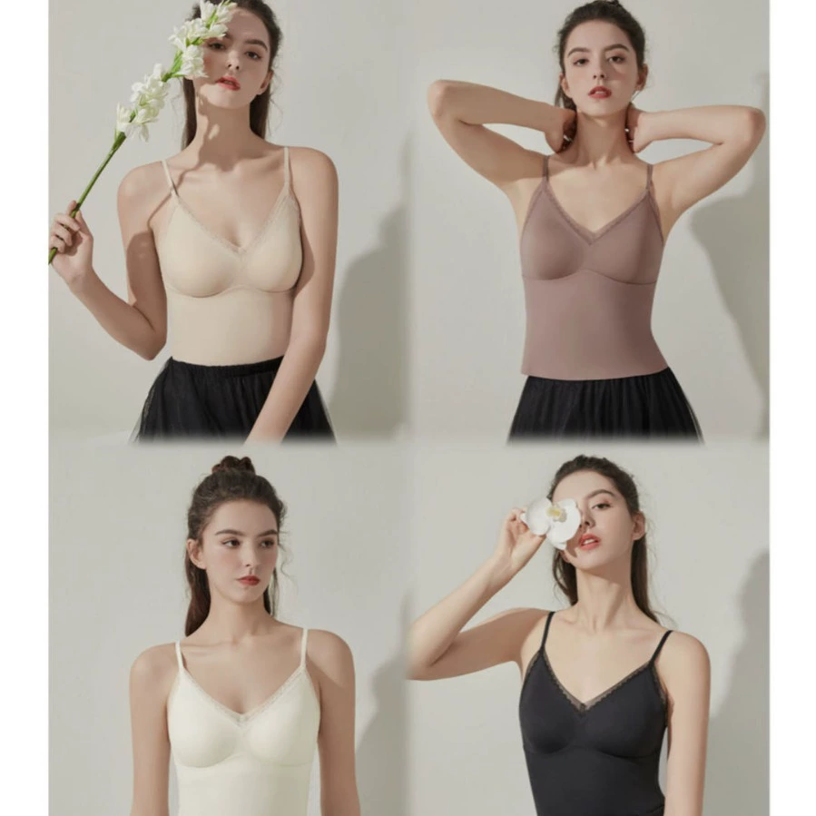 Жилет два-в-одном из французских кружев, мягкая поддержка, подъемная одна с нагрудной подушечкой, нижнее белье, фабрика