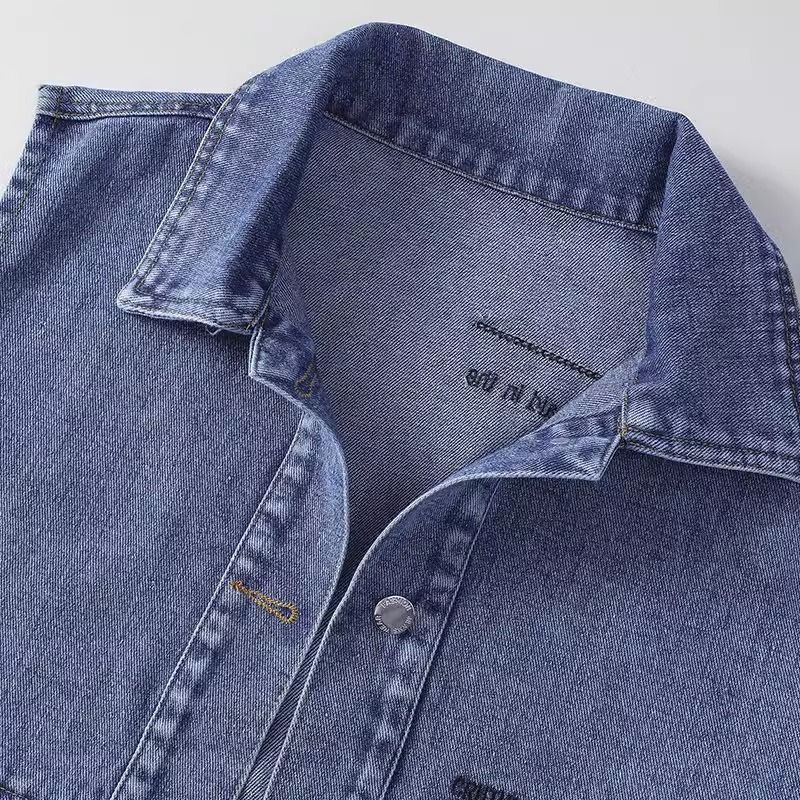 Chaleco vaquero azul para mujer, estilo nuevo de primavera y otoño 2025, con bolsillos, estilo coreano holgado, chaqueta corta image 3
