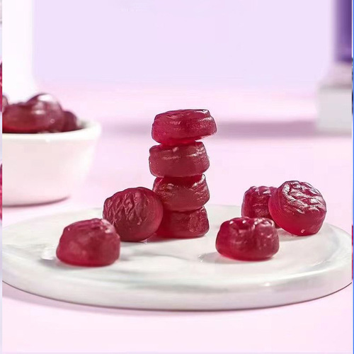 Factory Wholesale Dropshipping Blueberry Lutein Soft Chews for Students Adults Gelatin Soft Candies Blueberry Lutein Soft Candies