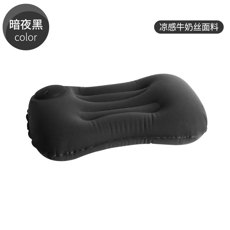 充气枕旅行办公午睡PVC按压式充气方型枕便携收纳枕头可折叠枕|undefined