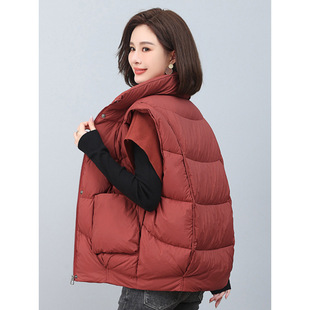 [Buke] 24 Winter Hangzhou Italian Leisure plus size 90 White Duck Down Vest