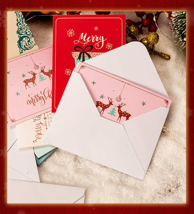 12g Weight card Event & Party Supplies Christmas, Festival Occasion Christmas Festival Christmas Tree, Elk Pattern Christmas Christmas Tree Elk Christmas Festival Card