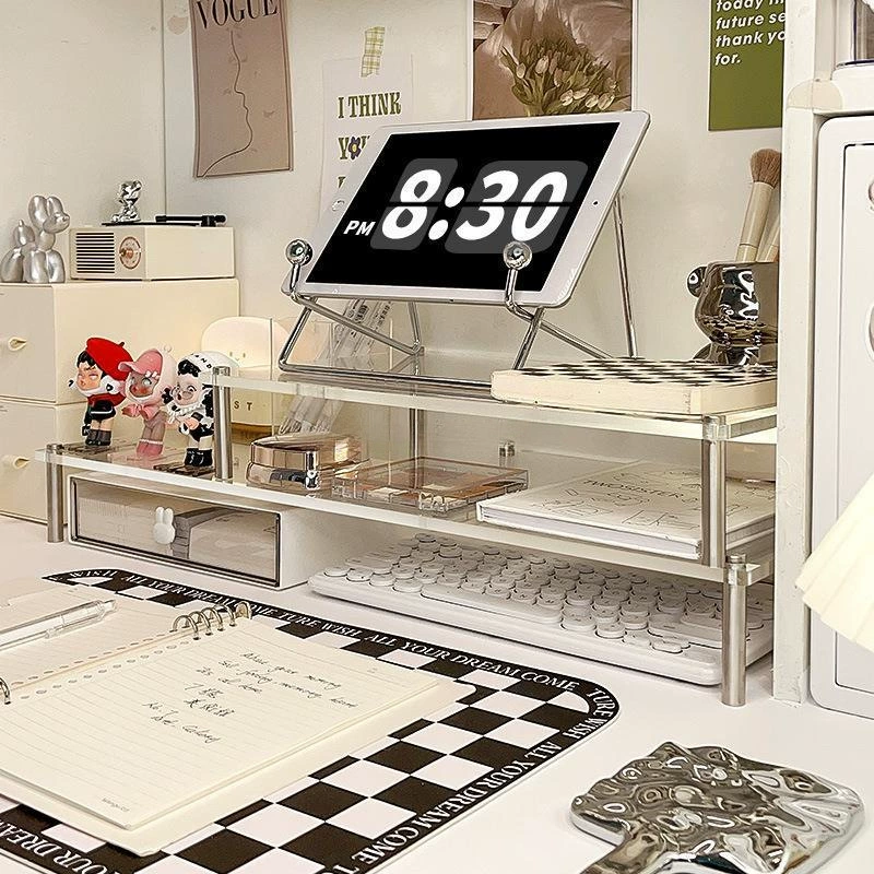 Acrylic laptop, tubing, storage system, LCD display