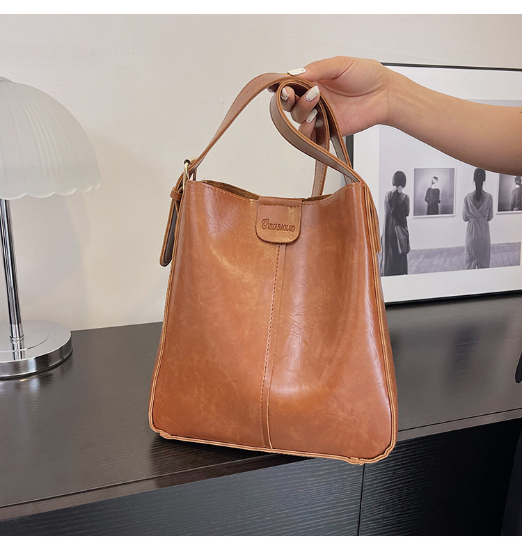 New fashionable and versatile women's single-shoulder bag and women's bag, a best-selling large-capacity bucket bun for European and American foreign trade undefined