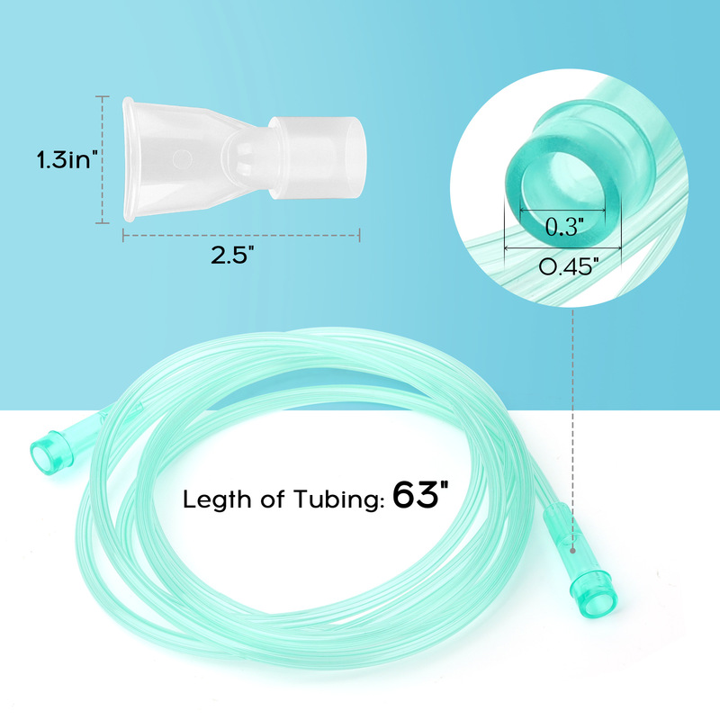 Oxygen Pipeline Atomization Kit, Household Tracheostomy Mouthpiece Special Atomizer Replacement Accessories, Home Care Oxygen Inhalation