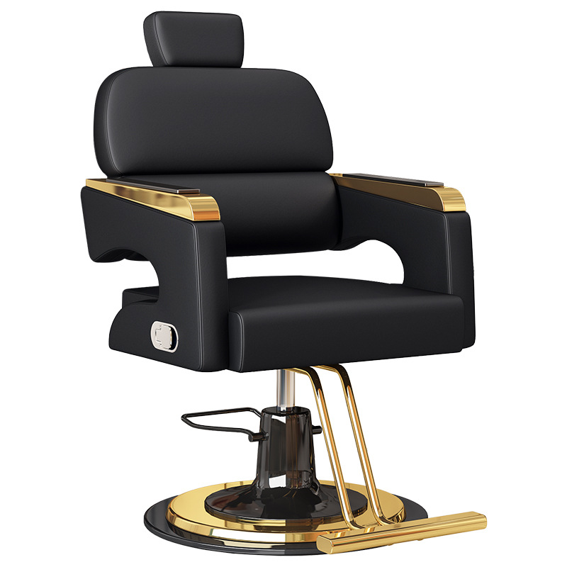 Silla de peluquería silla de afeitar silla de afeitar silla de elevación y caída silla de rojo rotativa silla de corte de pelo silla especial de salón de peluquería