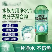 高分子聚合物水族专用净水片 不伤鱼去黄水绿水除藻 德国环境科研