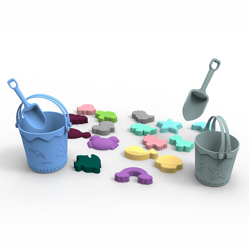 Amazon Hot Sale Navidad padres-hijos regalos interactivos de silicona de grado alimenticio para jugar con nieve portátil cubo de nieve en stock al por mayor