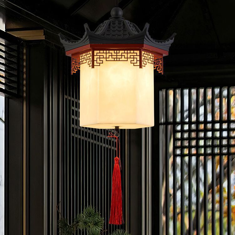 Song Dynasty Aesthetic Lamps Chinese Antique Chandeliers Outdoor Courtyard Lights Gate Porch Lanterns Ancient Buildings Hanging Entrance Halls