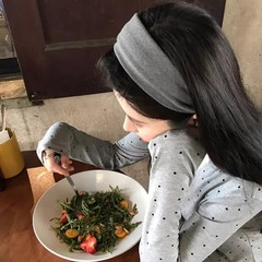 韩系简约灰色绒面宽边发箍女高颅顶日常外戴显脸小百搭头箍发饰女