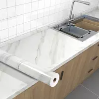 Утолщение мраморная кухня маслостойкая наклейка плита шкаф мебель ремонт наклейки столешница водонепроницаемые обои Ланжи