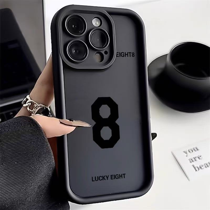 Lucky 7 para Apple 16promax funda para teléfono móvil iPhone15plus europeo y americano 13 suave 12 nicho 14/8p