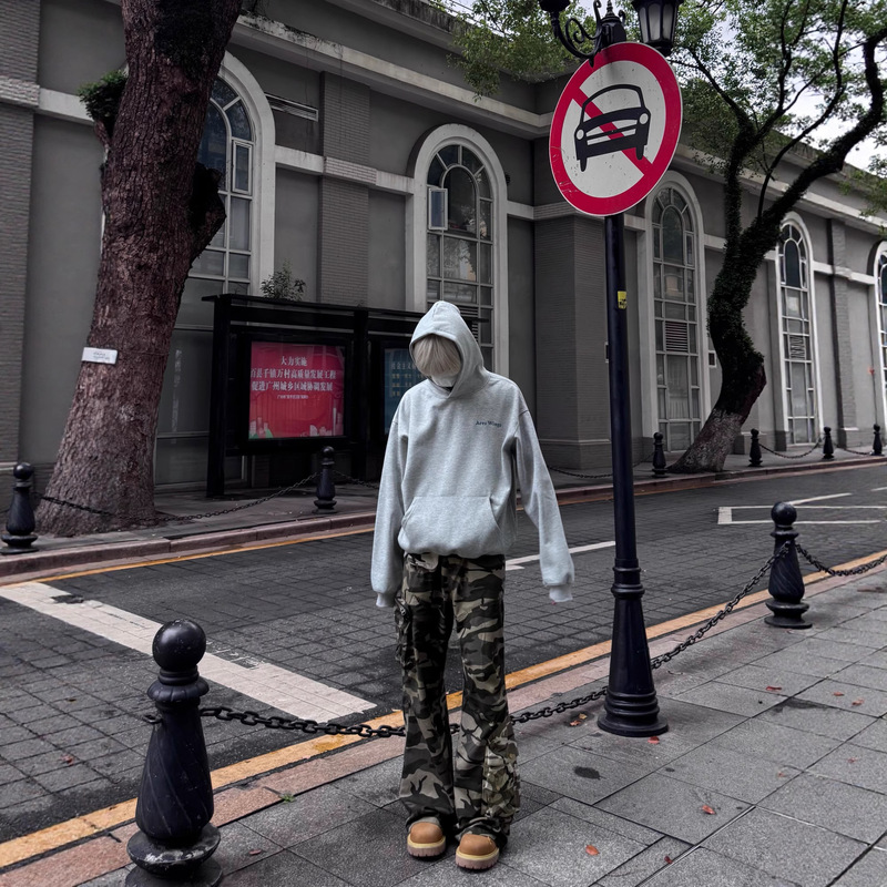 美式高街印花连帽卫衣男女秋季新款情侣款宽松外套衫|undefined