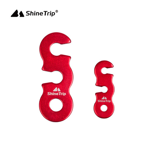 ShineTrip Shanqu Aluminum Alloy Paracord Buckle Tent Drawstring Accessories Wind Rope Buckle Three Eye Opening Rope Buckle Small