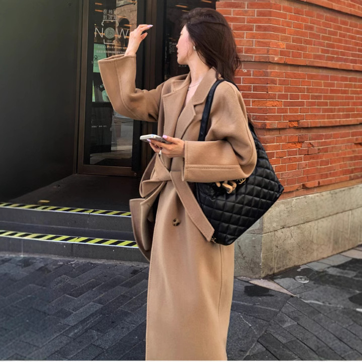 Spare Double-Sided Woolen Coat with a High-End Feel, New Style Coat 801, Loose Woolen Coat, Wool Coat for Women