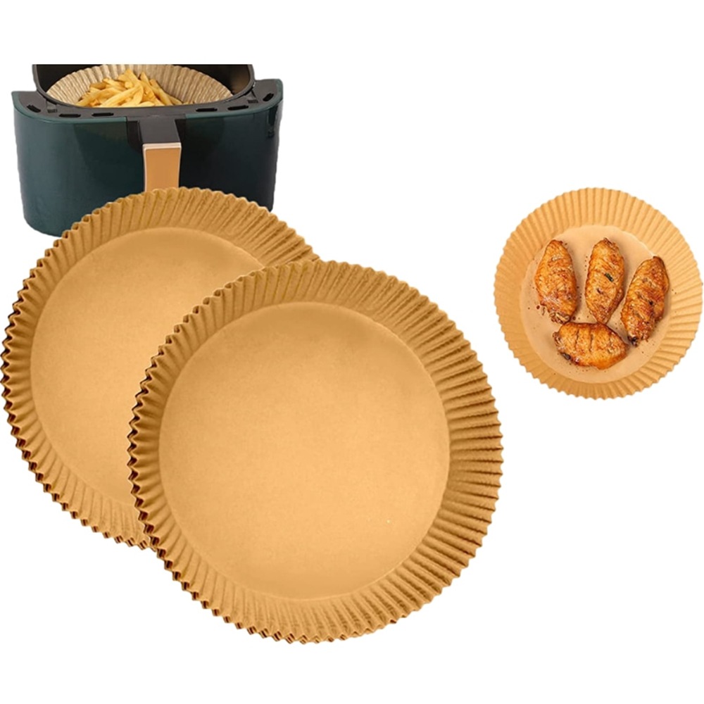 North and South Paper round multi-size woven tray pet bowl hot pot side dish plate air fryer special paper wholesale