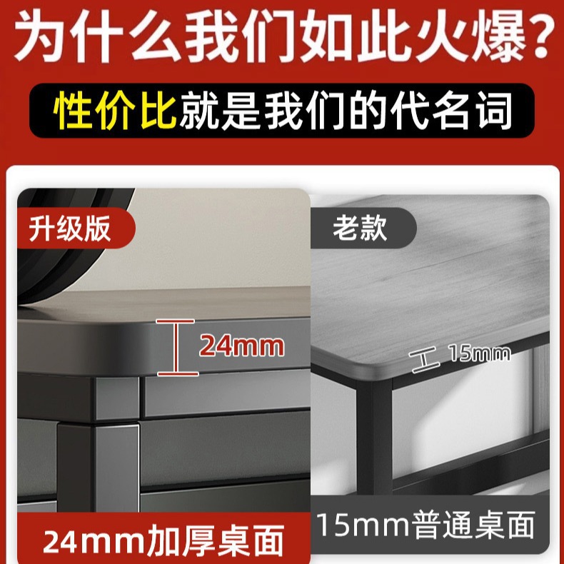 Mesa de computadora de escritorio doméstico dormitorio simple mesa de estudio de escritorio mesa de escritorio moderna simple mesa de deportes electrónicos