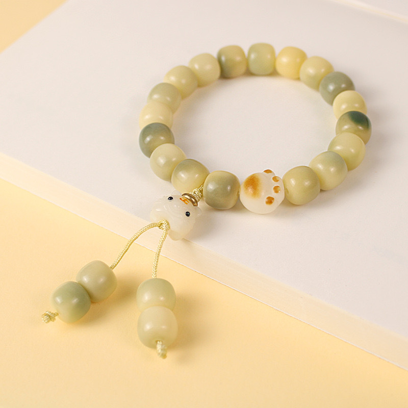 Original Ecología rica multi-tesoro pulsera de raíz de Bodhi color caramelo solo círculo bobinado suave tiro alto tres colores pulsera Bodhi