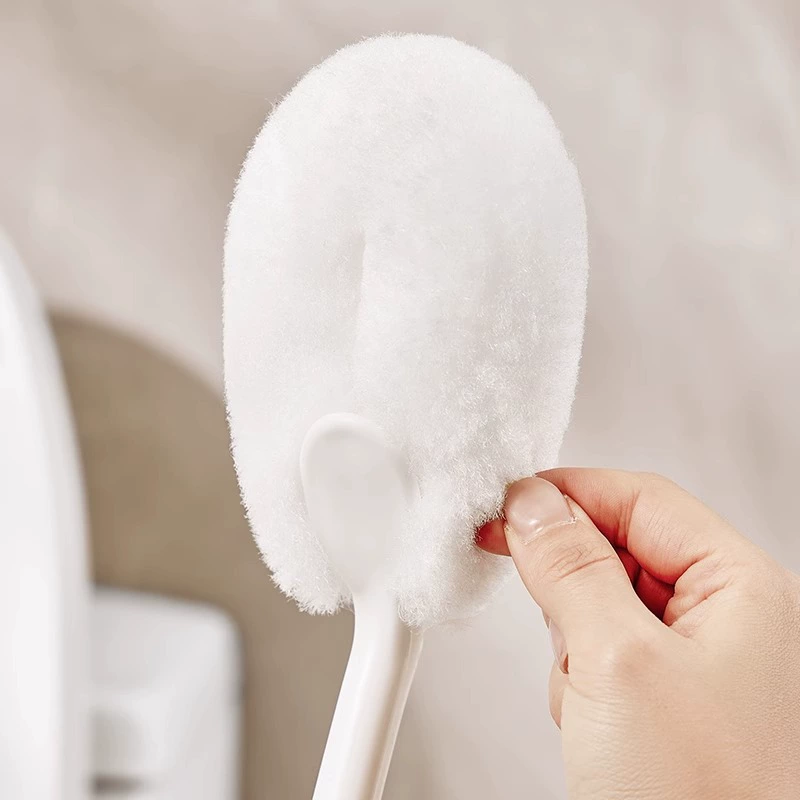 Щетка для унитаза в ванной комнате, щетка для чистки без мертвого угла, бытовая хлопковая щетка для унитаза с мягкой щетиной, очень проста в использовании