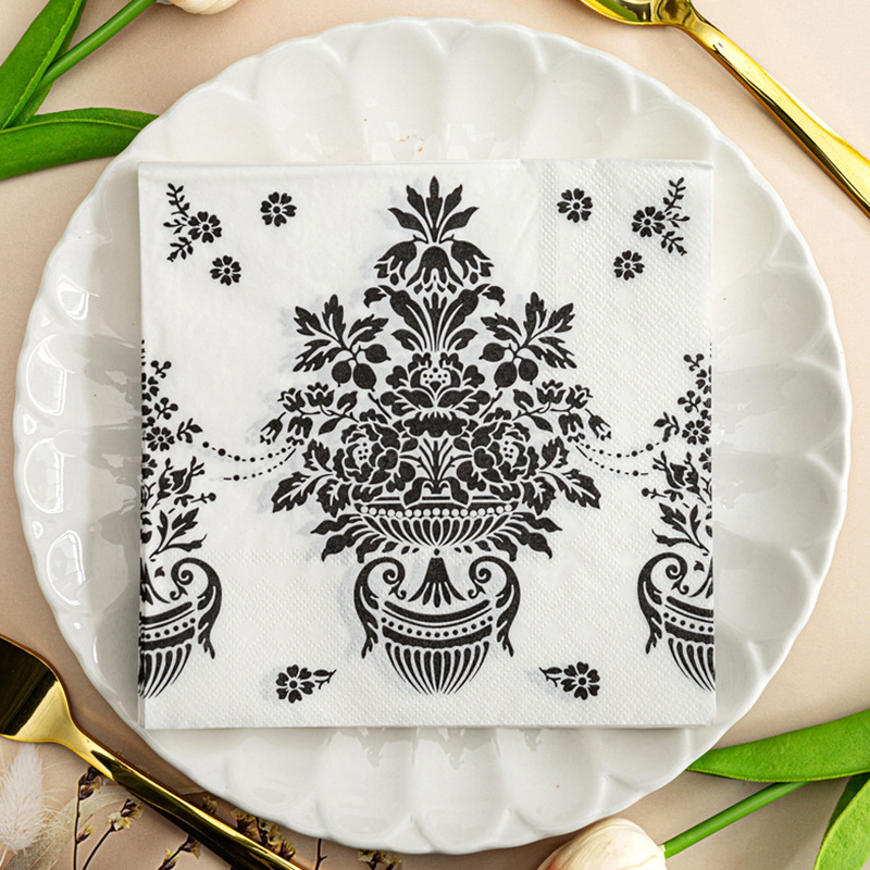 [In stock] Factory Direct color printing napkin facial tissue wedding party paper
