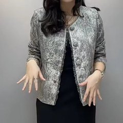 代件2025春秋新中国式ジャカード国小風香風コートファッション洋気質女性上着