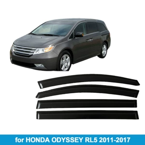 Suitable for Honda Odyssey 2011-2017 Rain Shield Side Window Deflector Rain Eyebrow Thickened Light-Transmitting