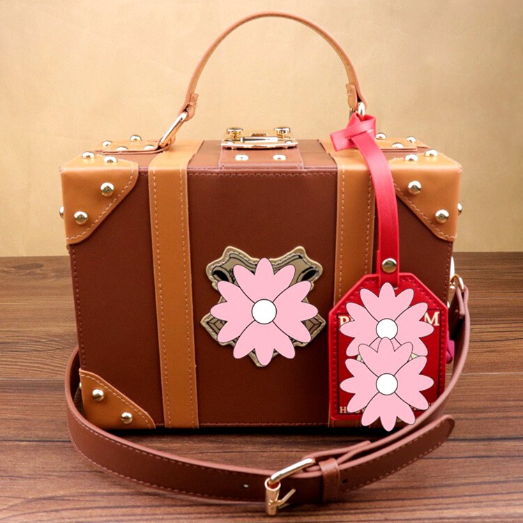 Harry Potter Small Box Universal Studios Badge Makeup Box Bag Niche Retro Handbag Shoulder Crossbody Bag Trendy
