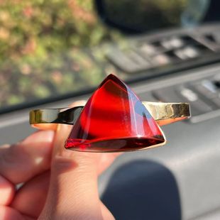 New Blood Amber Red Amber Bracelet Ring Original Gold Plated Ring Beauty Bracelet Women's European Style