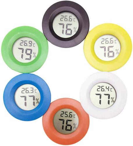 Round electronic thermometer and hygrometer reptile electronic thermometer and hygrometer acrylic box climbing box thermometer