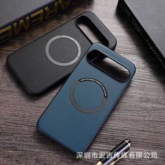 Googleグーグルピクセル10pro磁気吸引PU携帯ケースピクセル9/8/7a転倒防止保護カバーを適用