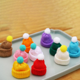 Christmas decorations holiday decorations small hat scarf plastic bottle accessories hat net red decorations