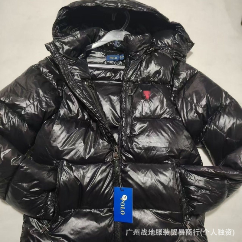 高版拉夫小马刺绣羽绒服白鸭绒加厚防寒保暖男女连帽外套跨境批发|undefined