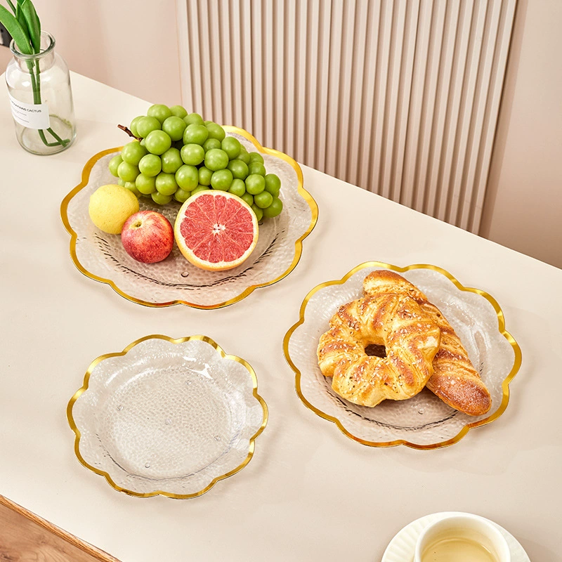 Пластиковый ледник с узором, легкая Роскошная тарелка для фруктов, Бытовая Гостиная, журнальный столик, Высококачественная тарелка для фруктов, тарелка для конфет, закуски, Сушеные Орехи