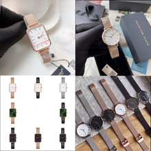 DW风格大王表方形圆形28mm32mm超薄简易轻奢简洁休闲女士石英手表