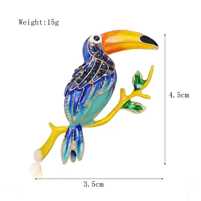 drop big mouth bird brooch – Yaxa sancaqları